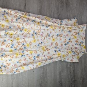 Old Navy Floral Mini Dress - White, Yellow, Blue